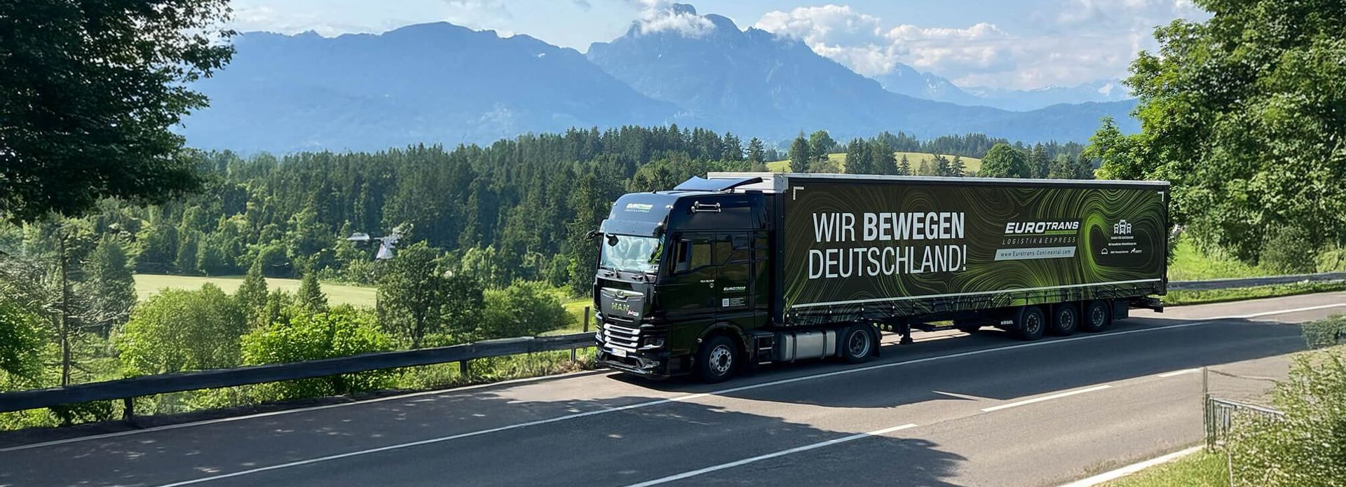 Eurotrans Continental GmbH LKW in einer Berglandschaft